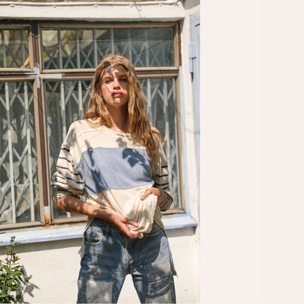 Free People awesome long sleeve shirt EUC